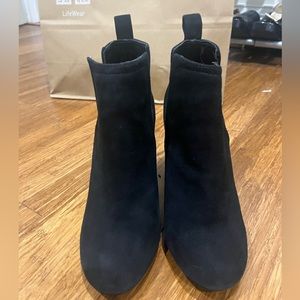 Steve Madden Black Suede Booties